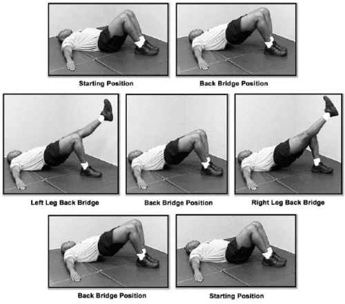 Army Back Bridge Exercise