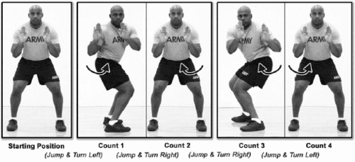 Alternate 1/4 Turn Jump Exercise