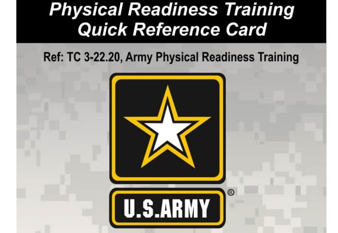 Army PRT Cheat Sheet